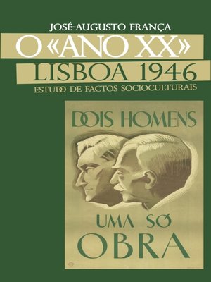 cover image of O «Ano XX» Lisboa 1946--Estudos de Factos Socioculturais